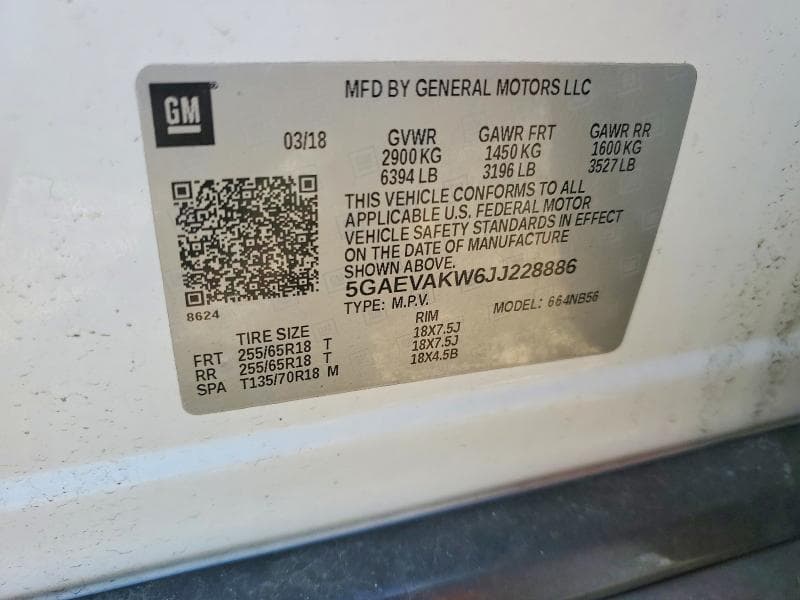2018 BUICK ENCLAVE ESSENCE 12