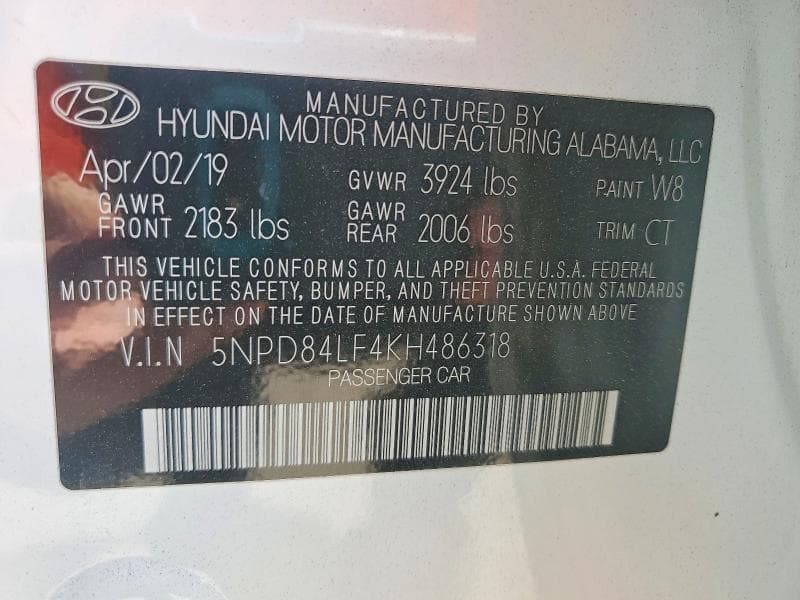 2019 HYUNDAI ELANTRA SEL 12
