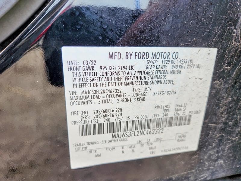 2022 FORD ECOSPORT S 13