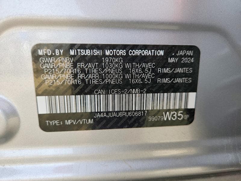 2024 MITSUBISHI RVR ES 14