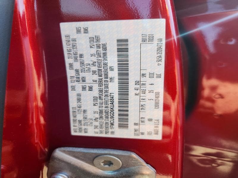 2019 FORD ESCAPE SE 12