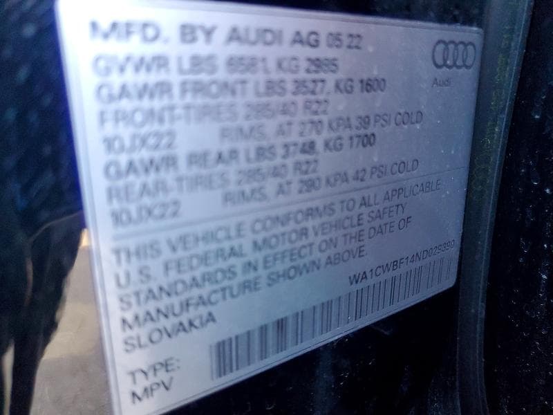 2022 AUDI SQ8 PRESTIGE 14