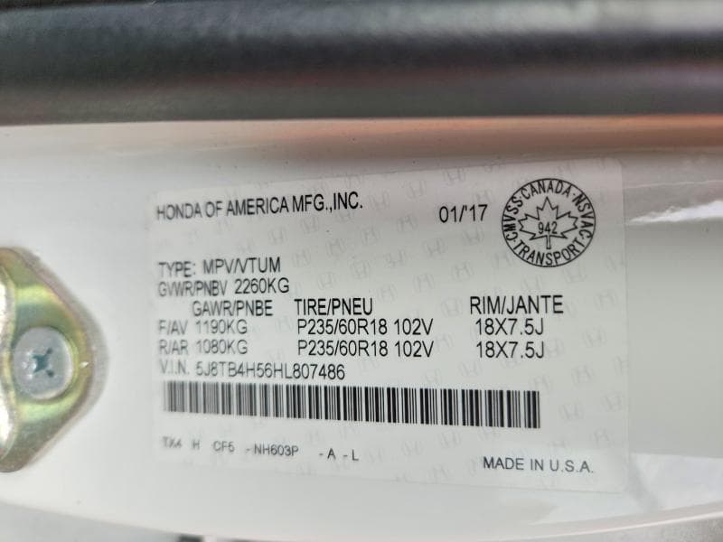 2017 ACURA RDX TECHNOLOGY 14