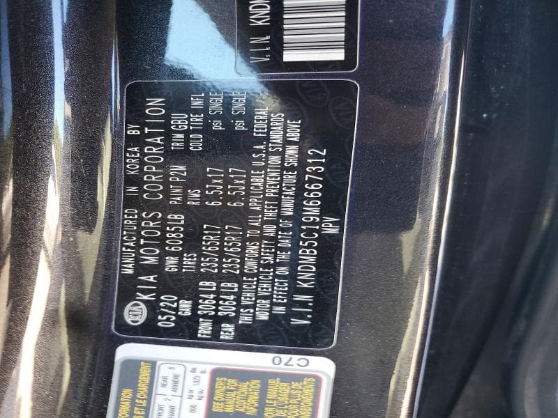 2021 KIA SEDONA LX 13