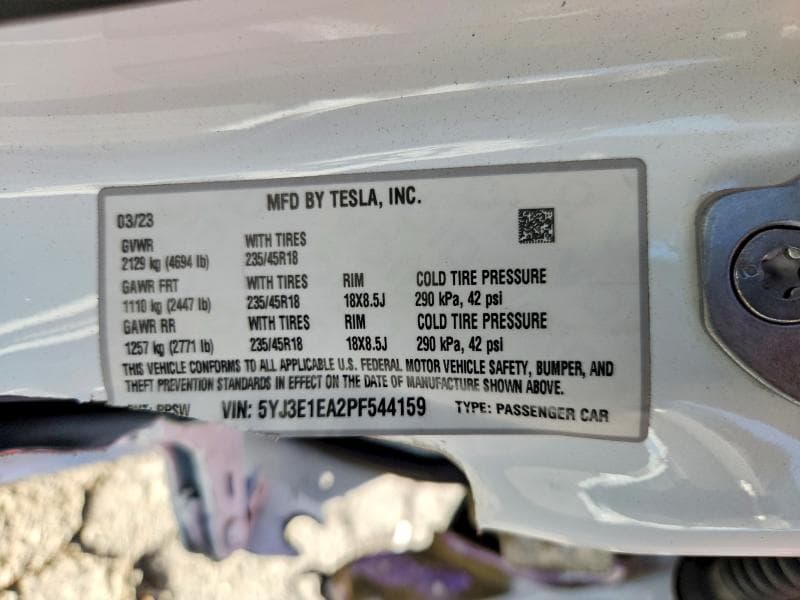 2023 TESLA MODEL 3 12