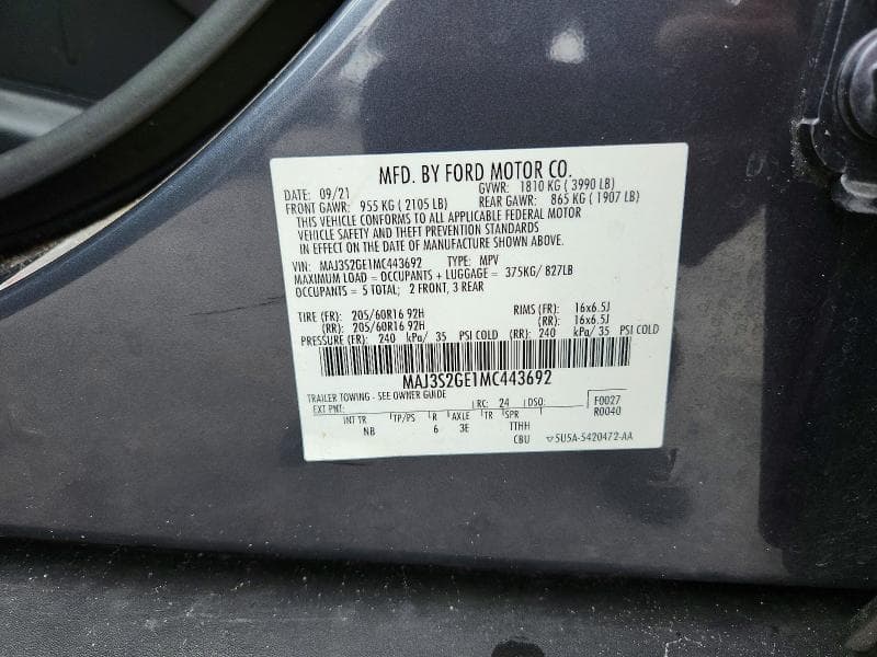 2021 FORD ECOSPORT SE 13