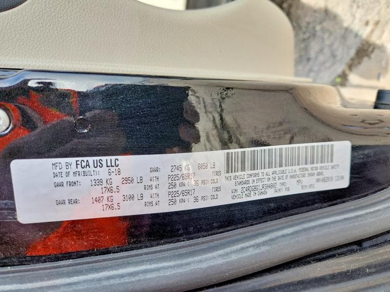2018 DODGE GRAND CARAVAN SE 13