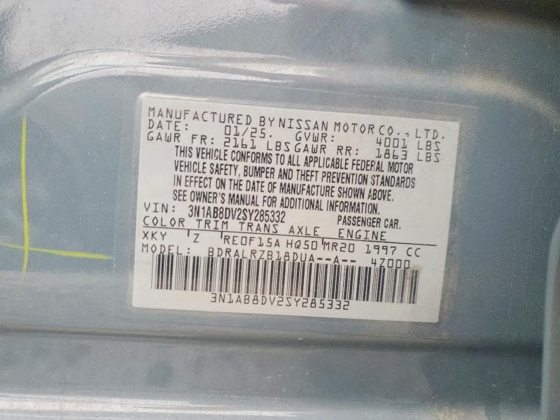 2025 NISSAN SENTRA SR 12