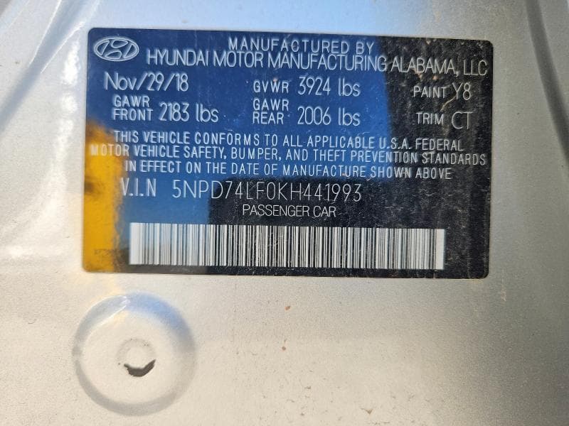 2019 HYUNDAI ELANTRA SE 13