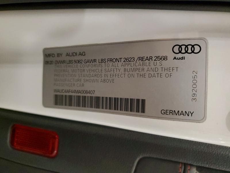 2021 AUDI S4 PRESTIGE 12