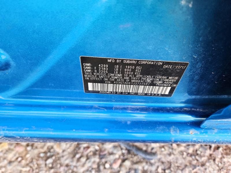 2018 SUBARU IMPREZA PREMIUM PLUS 12
