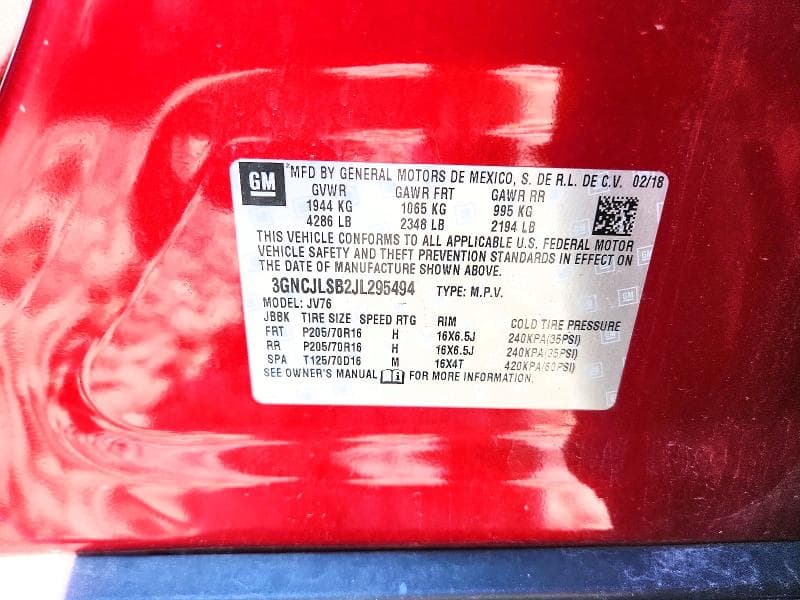 2018 CHEVROLET TRAX 1LT 13