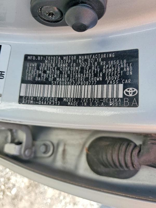 2018 TOYOTA COROLLA SE 13