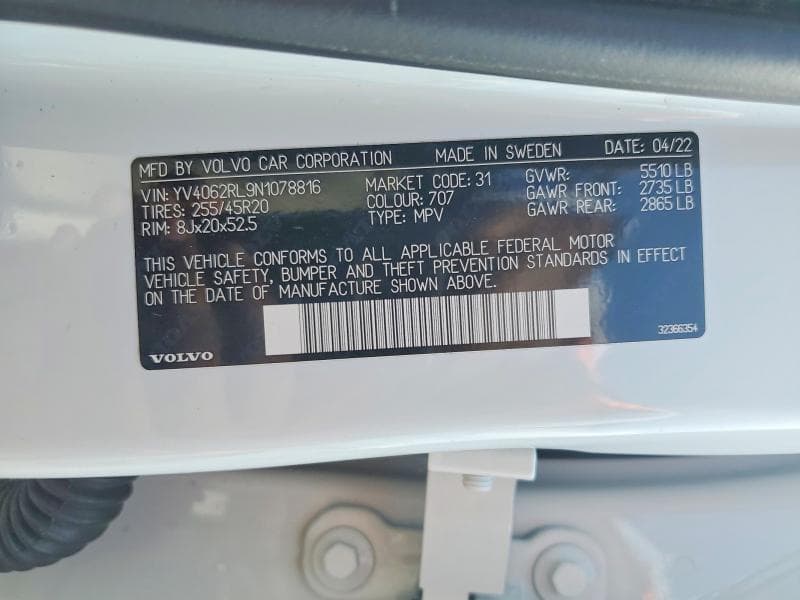 2022 VOLVO XC60 B6 INSCRIPTION 13