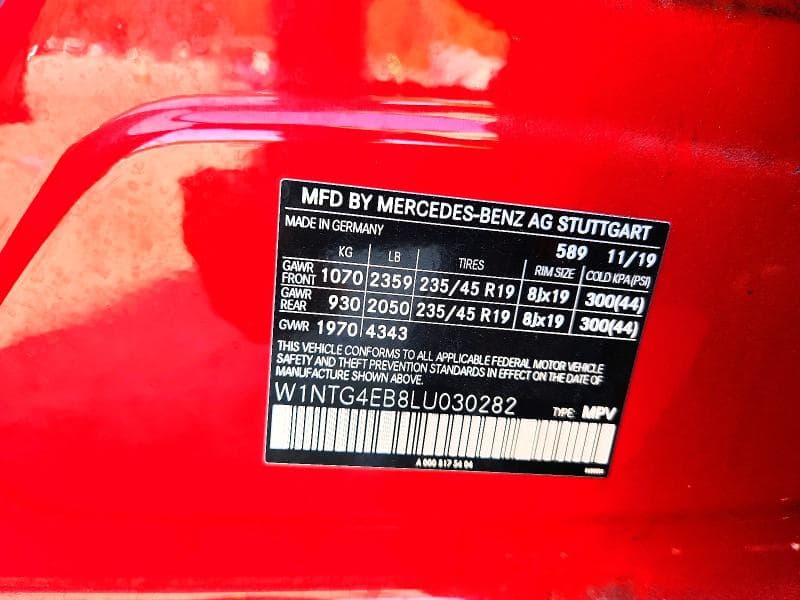 2020 MERCEDES-BENZ GLA 250 14