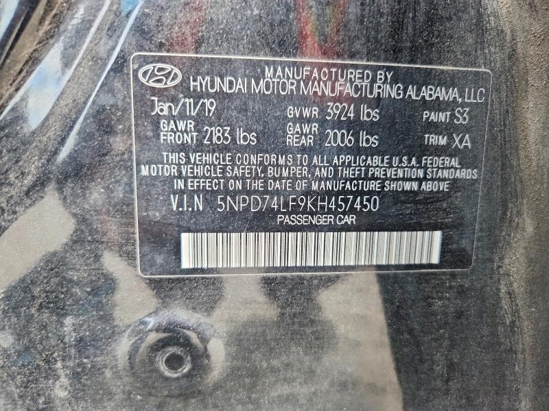 2019 HYUNDAI ELANTRA SE 12