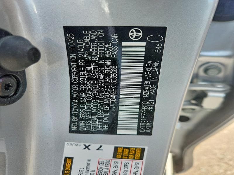 2026 TOYOTA COROLLA LE 13