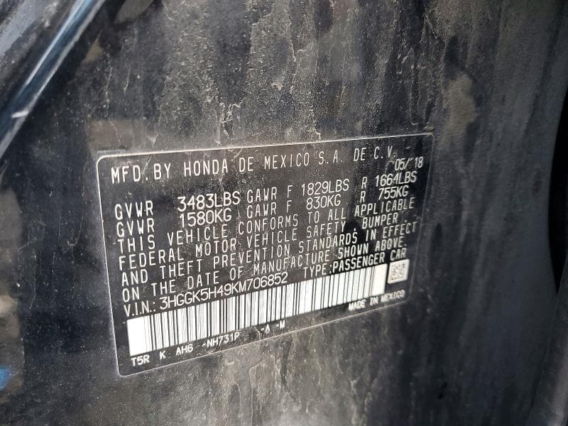 2019 HONDA FIT LX 12