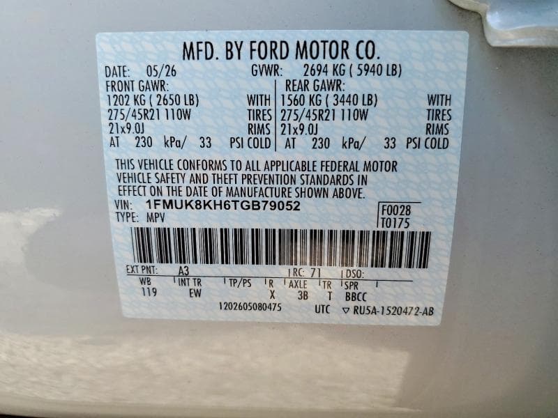 2026 FORD EXPLORER ST-LINE 13