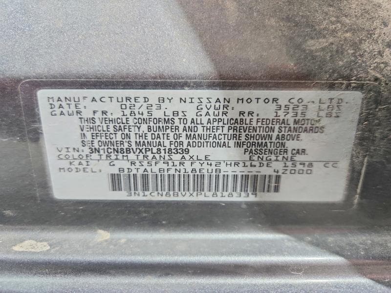 2023 NISSAN VERSA S 12