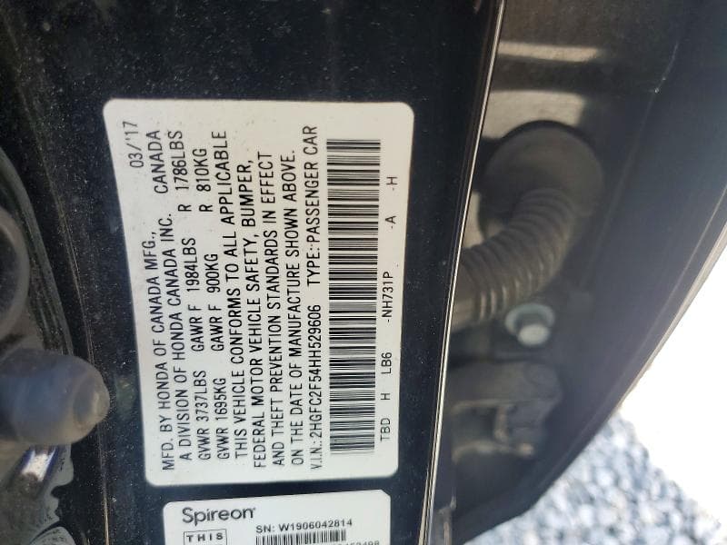 2017 HONDA CIVIC LX 13