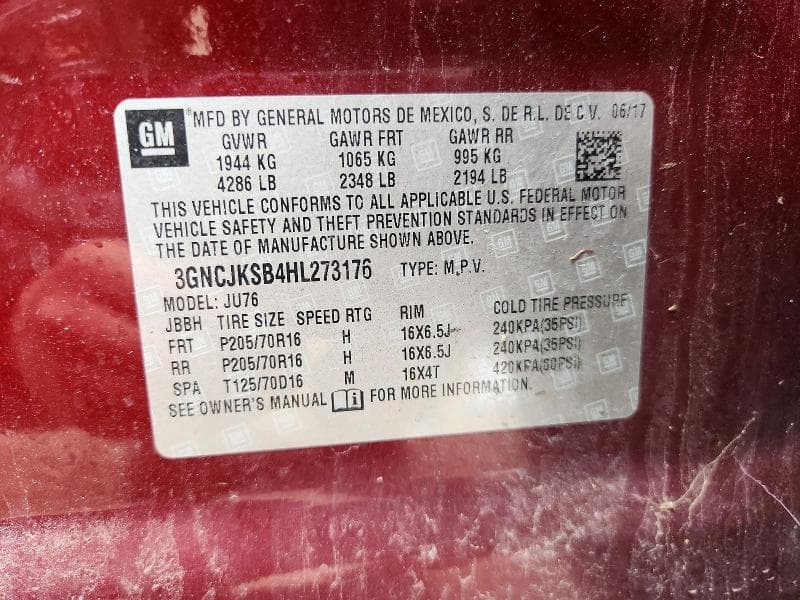 2017 CHEVROLET TRAX LS 13