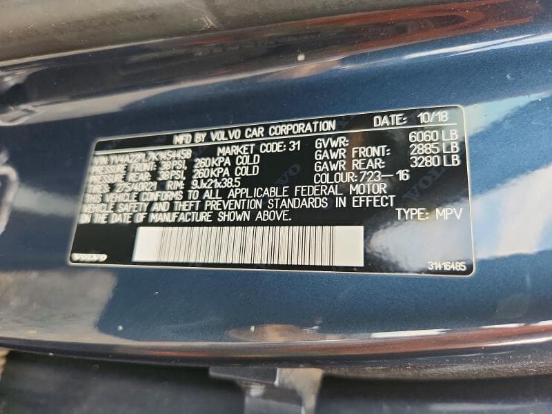2019 VOLVO XC90 T6 INSCRIPTION 13