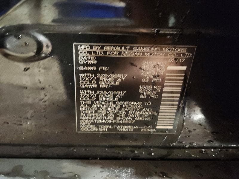 2017 NISSAN ROGUE SV 12