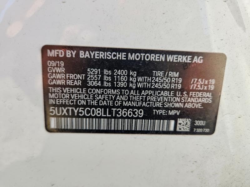 2020 BMW X3 XDRIVE30I 14