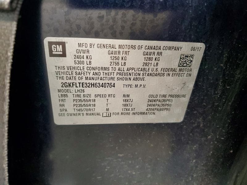 2017 GMC TERRAIN SLE 13