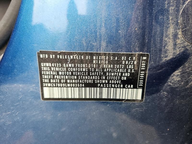 2020 VOLKSWAGEN JETTA S 12