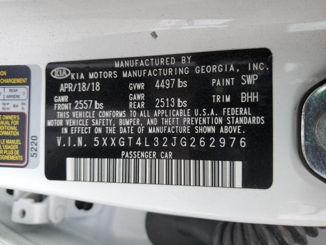 2018 KIA OPTIMA LX 13