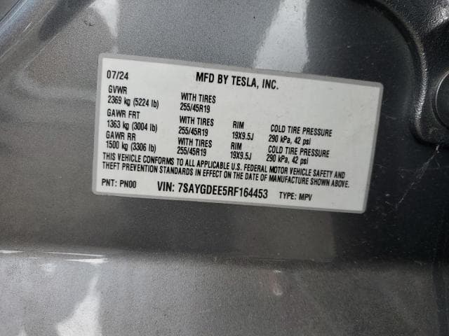 2024 TESLA MODEL Y 13