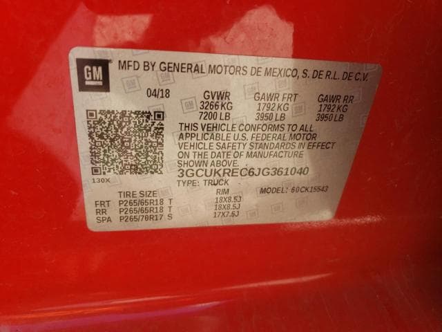 2018 CHEVROLET SILVERADO K1500 LT 12