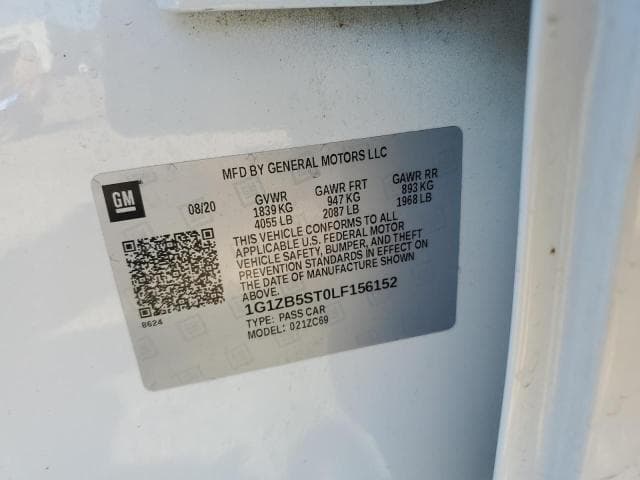 2020 CHEVROLET MALIBU LS 12