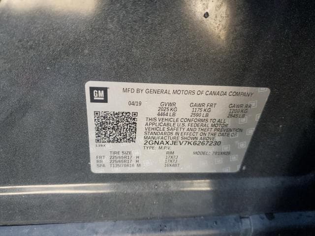 2019 CHEVROLET EQUINOX LT 14