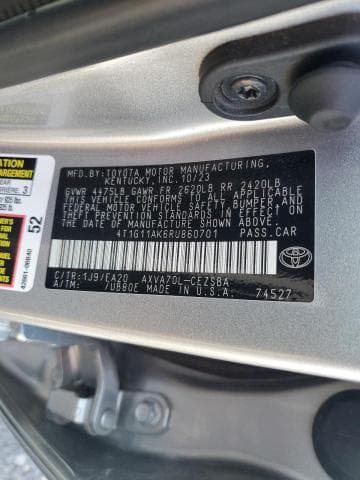 2024 TOYOTA CAMRY SE NIGHT SHADE 12