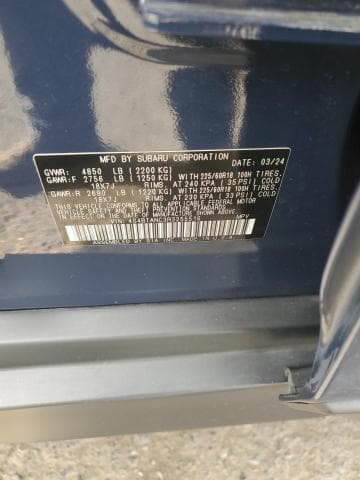 2024 SUBARU OUTBACK LIMITED 14