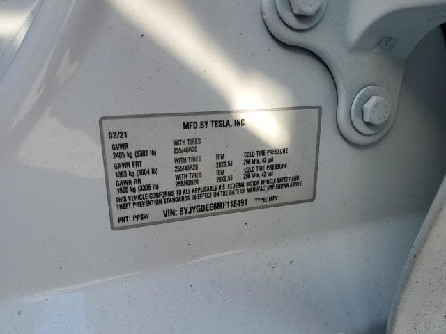2021 TESLA MODEL Y 13