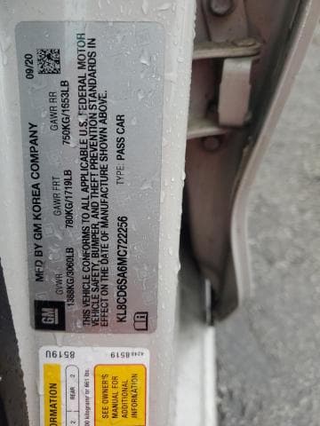 2021 CHEVROLET SPARK 1LT 12