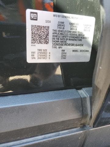 2025 CHEVROLET SUBURBAN K1500 RST 14