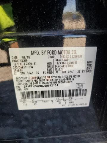 2018 FORD EDGE TITANIUM 12