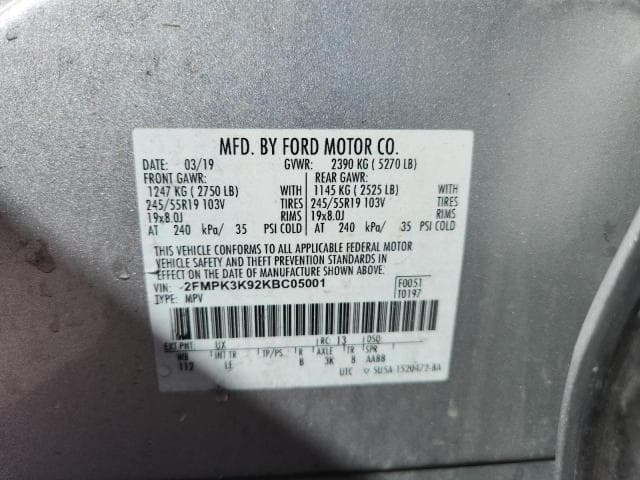 2019 FORD EDGE TITANIUM 14