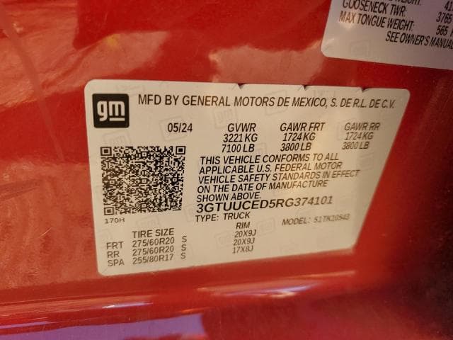 2024 GMC SIERRA K1500 ELEVATION 13