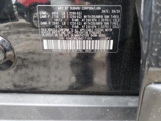 2021 SUBARU OUTBACK LIMITED 14