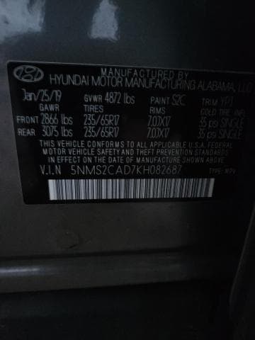 2019 HYUNDAI SANTA FE SE 14