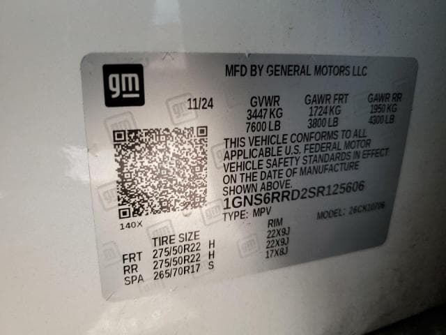 2025 CHEVROLET TAHOE K1500 RST 14