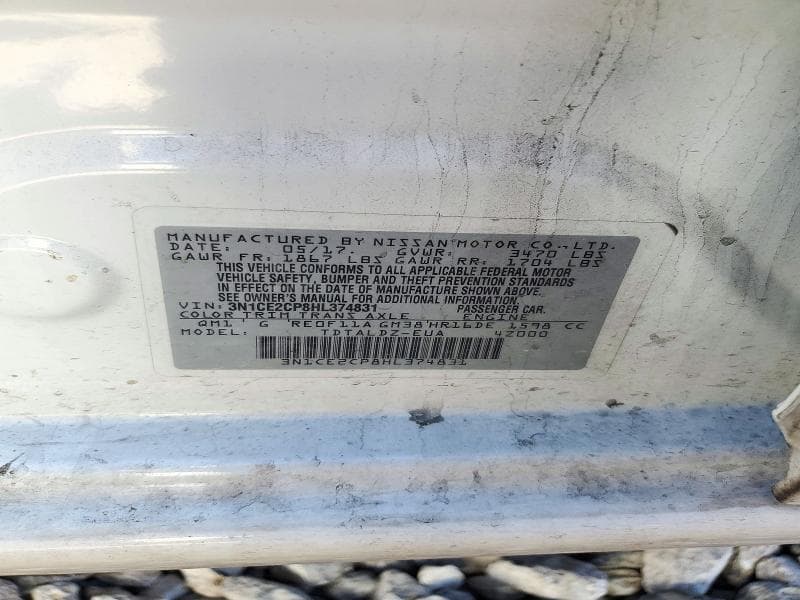 2017 NISSAN VERSA NOTE SV 13
