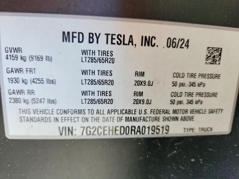 2024 TESLA CYBERTRUCK 12
