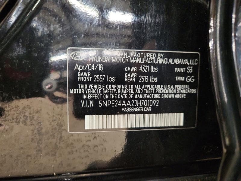 2018 HYUNDAI SONATA ECO 12